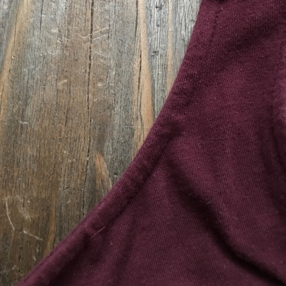 Vintage // Maroon Midi Bodycon Dress // Small - Picture 4 of 5